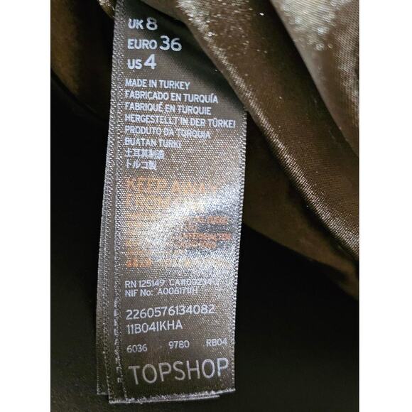 Womens Deep Olive Army Green TopShop Bomber Jacket 4 - Picture 6 of 10